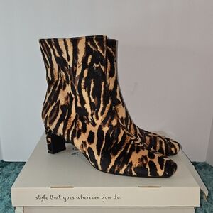 Leopard Print Ankle Boots